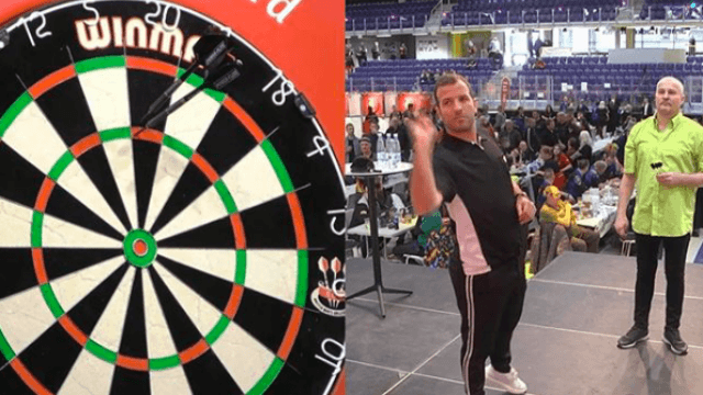 Rafael van der Vaart makes winning start to darts career before second round defeat Rafael van der Vaart makes winning start to darts career before second round defeat