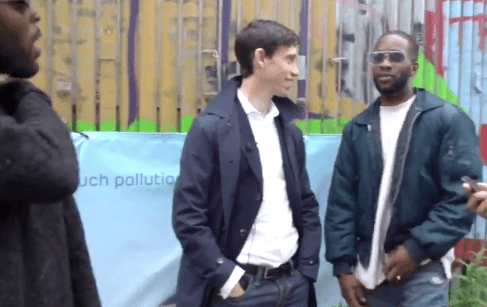 Tory leadership candidate Rory Stewart posts awkward video of him meeting three guys in east London Tory leadership candidate Rory Stewart posts awkward video of him meeting three guys in east London