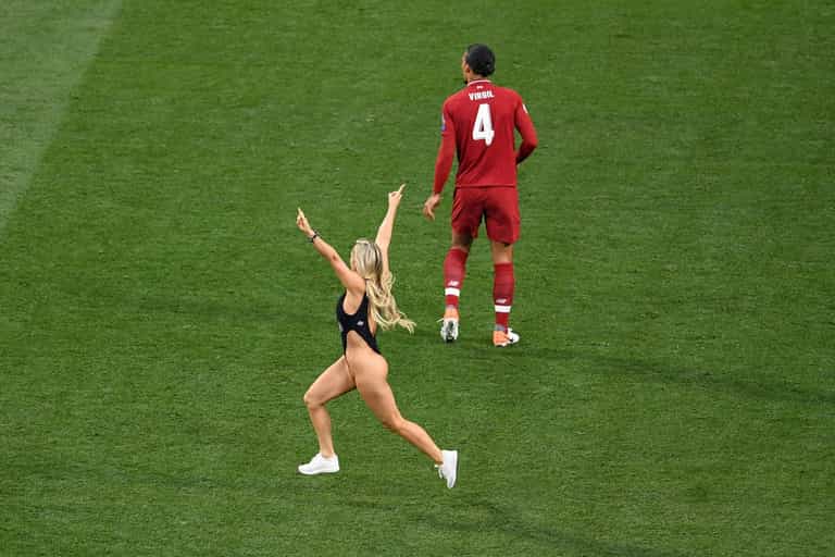 What Champions League Final pitch invader was advertising What Champions League Final pitch invader was advertising