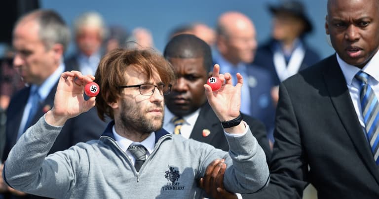 “Getting several hundred swastika-emblazoned golf balls was the biggest challenge of my career” Simon Brodkin on pranking Trump “Getting several hundred swastika-emblazoned golf balls was the biggest challenge of my career” Simon Brodkin on pranking Trump