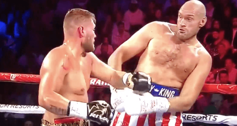 Tyson Fury head movement compared to something out of ‘The Matrix’ during Tom Schwarz fight Tyson Fury head movement compared to something out of ‘The Matrix’ during Tom Schwarz fight