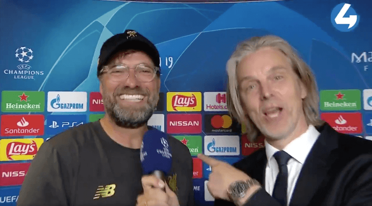 Jurgen Klopp sings ‘Let’s talk about six, baby’ in post-match interview Jurgen Klopp sings ‘Let’s talk about six, baby’ in post-match interview