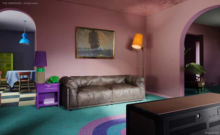 The Simpsons house has been reimagined by interior designers The Simpsons house has been reimagined by interior designers