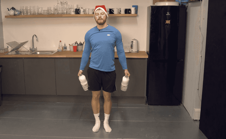 Workout at home this Christmas with these five easy exercises Workout at home this Christmas with these five easy exercises