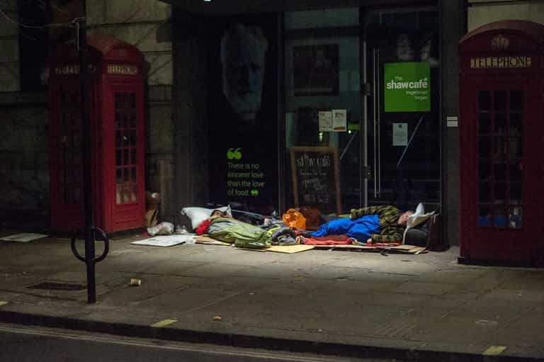 The government has broken its promise to house the homeless The government has broken its promise to house the homeless