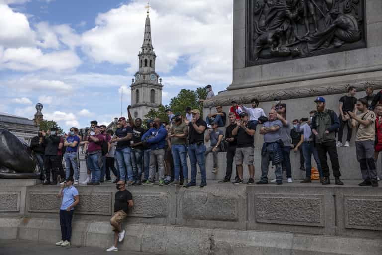 Journalists react to far-right attacks at London protests Journalists react to far-right attacks at London protests