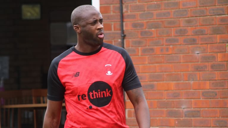 Yaya Toure is training with Leyton Orient Yaya Toure is training with Leyton Orient
