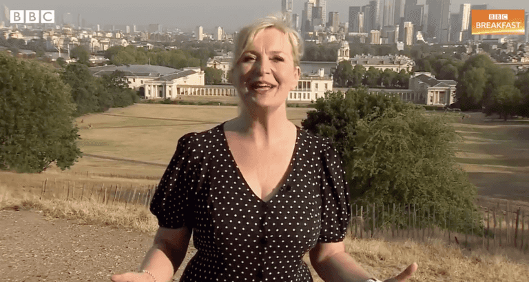 BBC News presenter accidentally says she can see ‘lots of doggers’ on live broadcast BBC News presenter accidentally says she can see ‘lots of doggers’ on live broadcast
