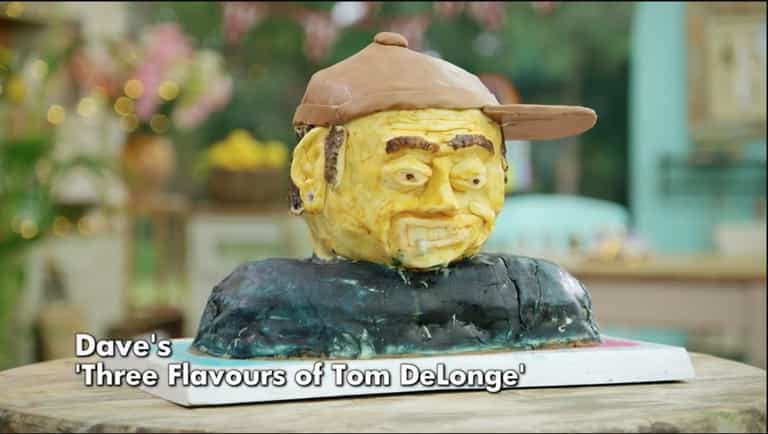 Cake of Blink-182’s Tom DeLonge on Great British Bake Off will haunt you forever Cake of Blink-182’s Tom DeLonge on Great British Bake Off will haunt you forever