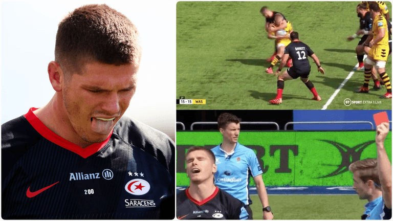 Owen Farrell set for lengthy ban after horror tackle against Wasps Owen Farrell set for lengthy ban after horror tackle against Wasps