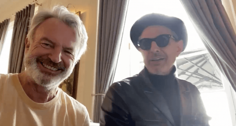 Watch Jeff Goldblum and Sam Neill sing a duet on location for Jurassic World 3 Watch Jeff Goldblum and Sam Neill sing a duet on location for Jurassic World 3