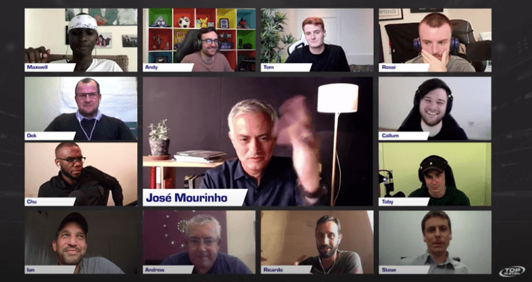 Jose Mourinho pranks lifelong fans on Zoom chat Jose Mourinho pranks lifelong fans on Zoom chat