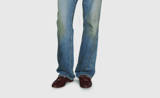 Gucci is selling jeans with fake grass stains for just £600 Gucci is selling jeans with fake grass stains for just £600