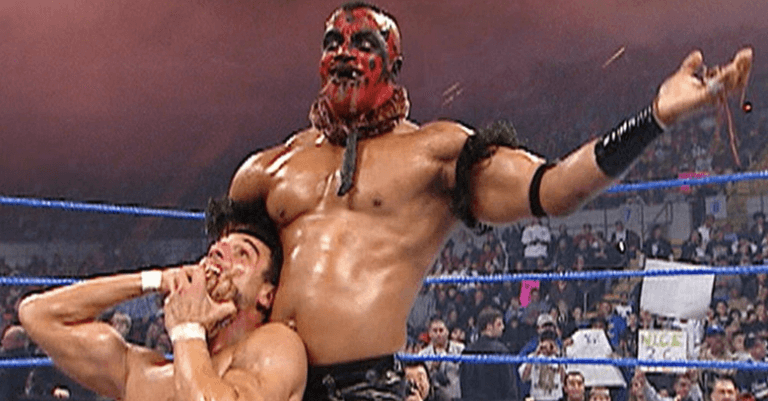 Former WWE superstar The Boogeyman stills works out in his wrestling gear Former WWE superstar The Boogeyman stills works out in his wrestling gear