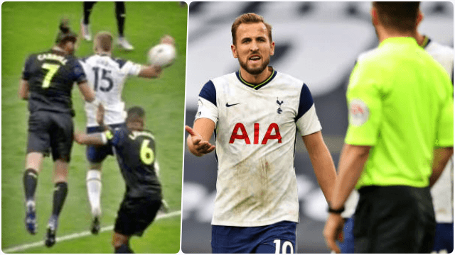 Mourinho responds as Spurs hit with 96th minute penalty for no-look handball Mourinho responds as Spurs hit with 96th minute penalty for no-look handball