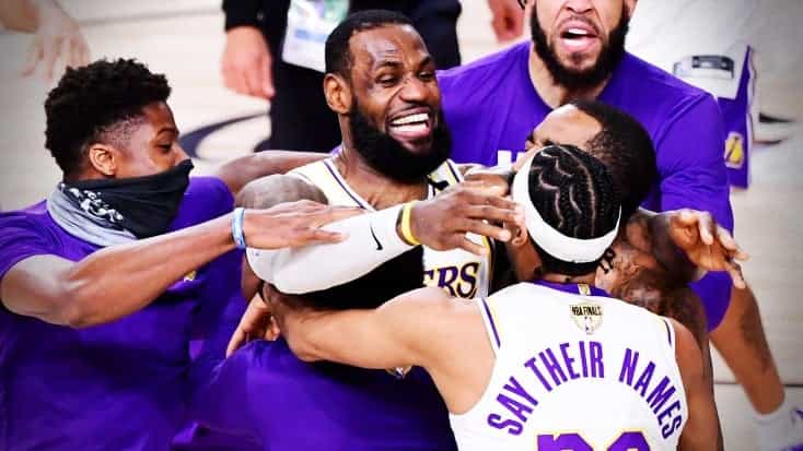‘This is bigger than us’ – LeBron and Lakers dedicate NBA title to Kobe Bryant ‘This is bigger than us’ – LeBron and Lakers dedicate NBA title to Kobe Bryant