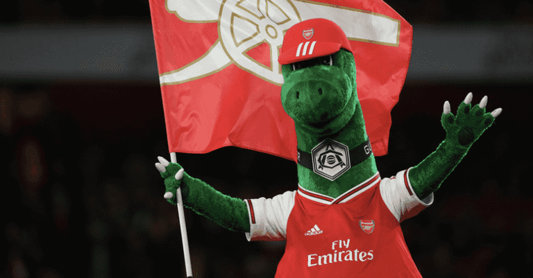 Former Arsenal mascot Gunnersaurus could be set for a shock Deadline Day transfer Former Arsenal mascot Gunnersaurus could be set for a shock Deadline Day transfer
