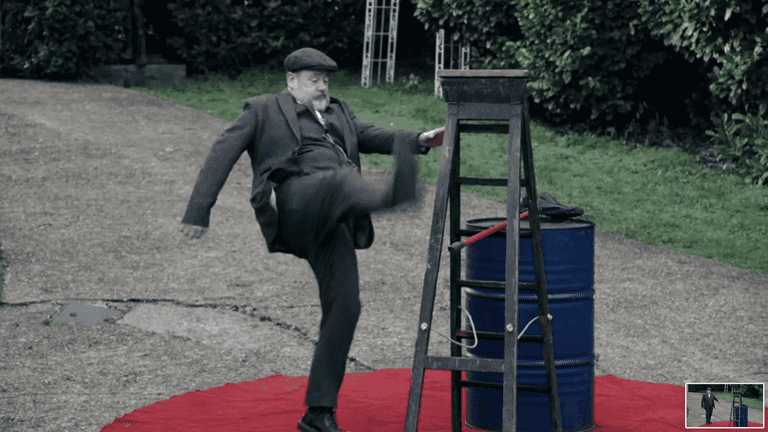 Taskmaster fans were cracking up at Johnny Vegas falling through a ladder Taskmaster fans were cracking up at Johnny Vegas falling through a ladder