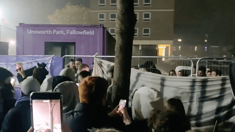 Manchester students tear down campus fences on first day of lockdown Manchester students tear down campus fences on first day of lockdown