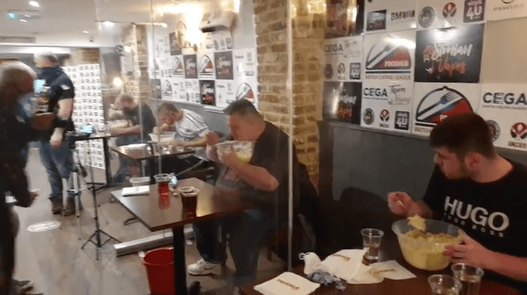 Stockton pub landlord hosts lockdown eating contest, claiming it’s an ‘elite’ sport Stockton pub landlord hosts lockdown eating contest, claiming it’s an ‘elite’ sport