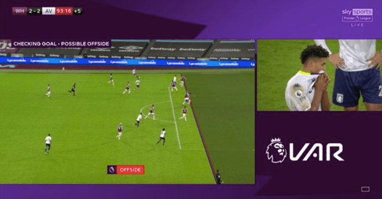 Uproar over VAR decision to rule out Ollie Watkins’ equaliser against West Ham Uproar over VAR decision to rule out Ollie Watkins’ equaliser against West Ham