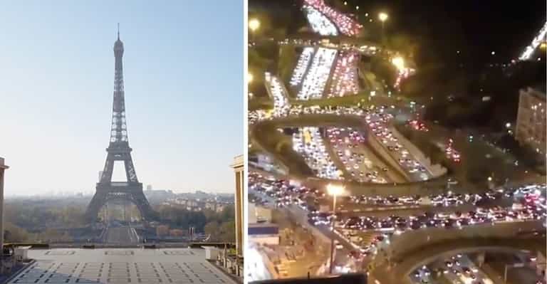 Chaotic scenes as people flee Paris ahead of second lockdown Chaotic scenes as people flee Paris ahead of second lockdown