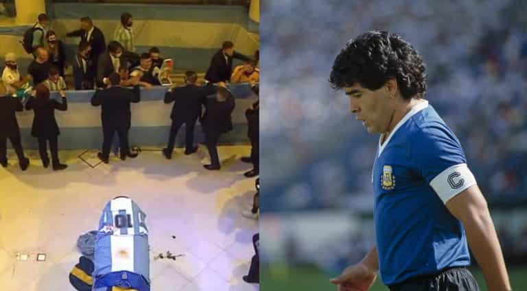 Thousands visit Diego Maradona’s coffin in presidential palace Thousands visit Diego Maradona’s coffin in presidential palace
