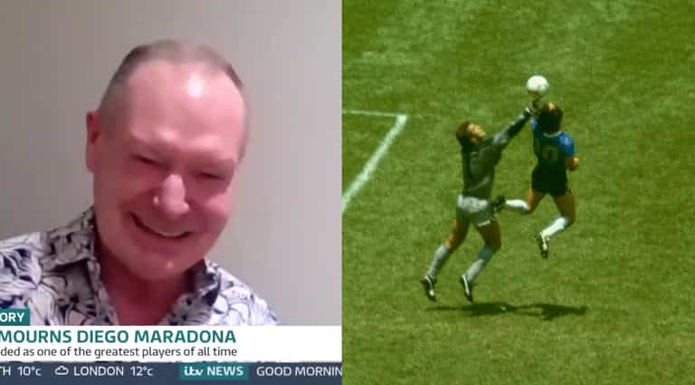 Gazza tells Peter Shilton Maradona’s Hand of God goal “made him” Gazza tells Peter Shilton Maradona’s Hand of God goal “made him”