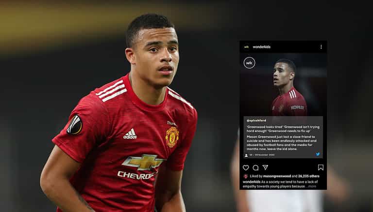 Mason Greenwood likes Instagram post urging fans and media to stop attacking him Mason Greenwood likes Instagram post urging fans and media to stop attacking him