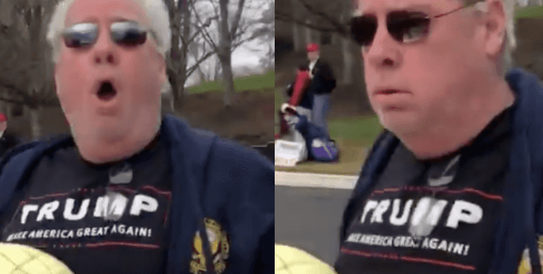 Donald Trump supporter charged with assault after breathing on protesters Donald Trump supporter charged with assault after breathing on protesters