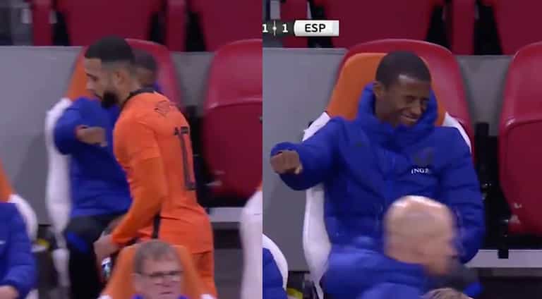Memphis Depay leaving Gini Wijnaldum hanging is the saddest thing you’ll see today Memphis Depay leaving Gini Wijnaldum hanging is the saddest thing you’ll see today