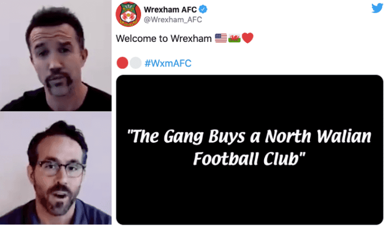 Ryan Reynolds and Rob McElhenney release video to confirm Wrexham AFC takeover Ryan Reynolds and Rob McElhenney release video to confirm Wrexham AFC takeover