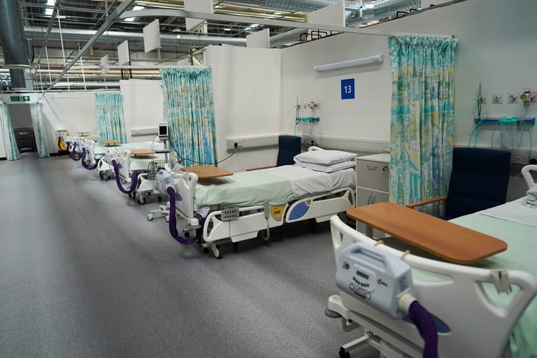 Coronavirus hospitalisations pass April peak but Nightingales remain empty Coronavirus hospitalisations pass April peak but Nightingales remain empty