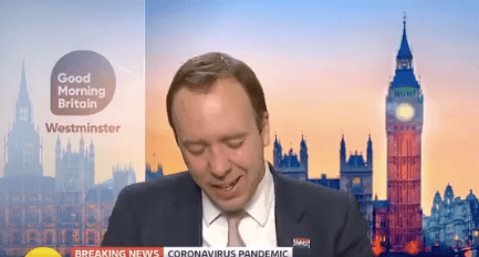 People have accused Matt Hancock of fake crying on Good Morning Britain People have accused Matt Hancock of fake crying on Good Morning Britain
