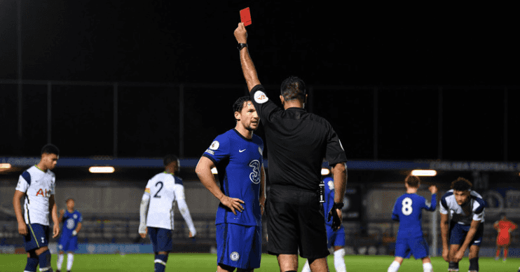 Danny Drinkwater sent off after lashing out at 16-year-old Spurs prospect Danny Drinkwater sent off after lashing out at 16-year-old Spurs prospect