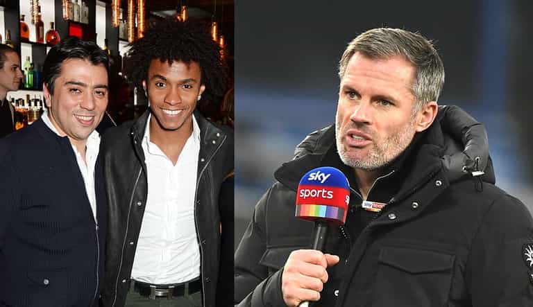 Jamie Carragher questions Arsenal recruitment again after Joorabchian criticism Jamie Carragher questions Arsenal recruitment again after Joorabchian criticism