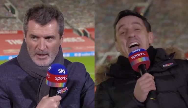 Roy Keane expertly cuts down Gary Neville with hilarious squad rotation dig Roy Keane expertly cuts down Gary Neville with hilarious squad rotation dig