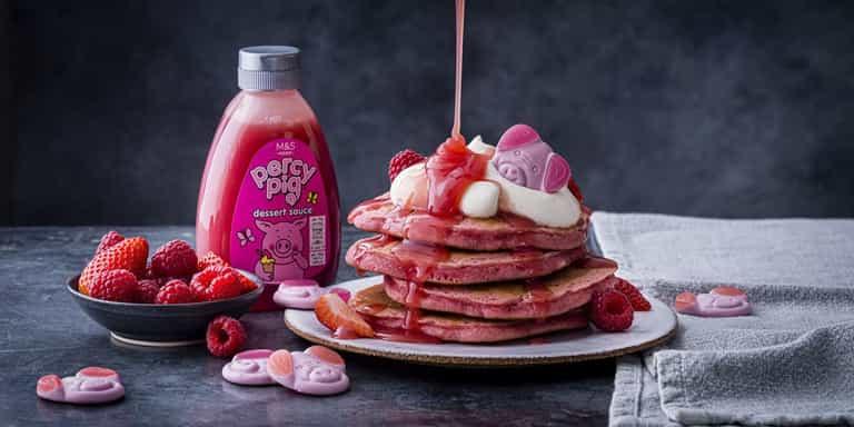 M&S are selling Percy Pig pancakes M&S are selling Percy Pig pancakes