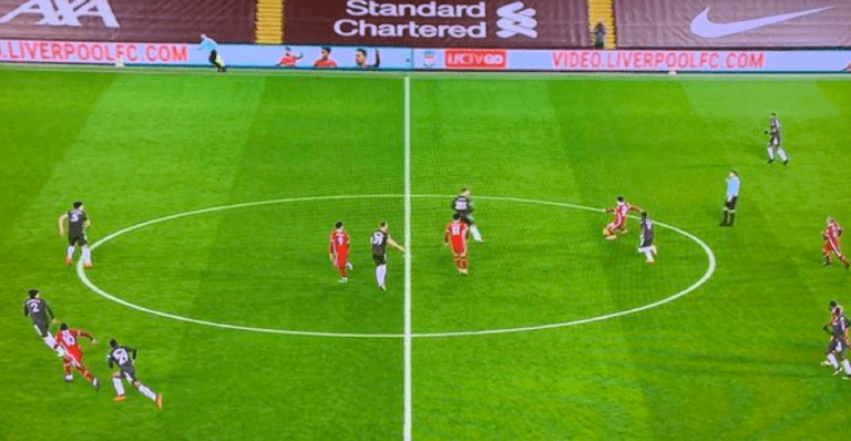 Liverpool fans complain at timing of half-time whistle in Man Utd draw Liverpool fans complain at timing of half-time whistle in Man Utd draw