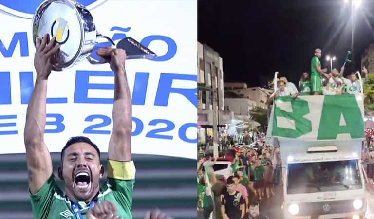 Alan Ruschel lifts trophy as Chapecoence seal Serie B title, four years on from plane crash Alan Ruschel lifts trophy as Chapecoence seal Serie B title, four years on from plane crash