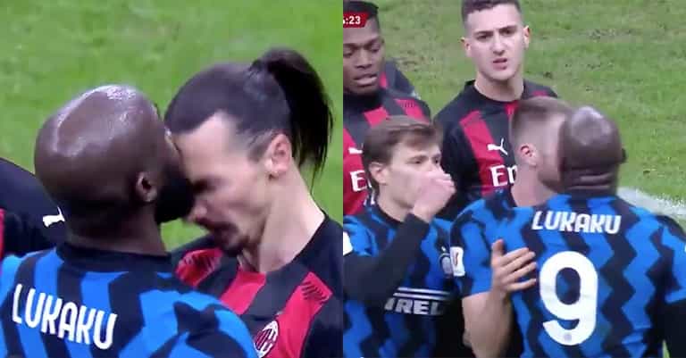 Furious Romelu Lukaku held back after clashing with Zlatan Ibrahimovic Furious Romelu Lukaku held back after clashing with Zlatan Ibrahimovic