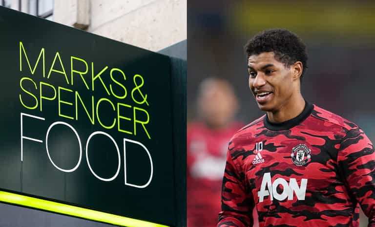 Marcus Rashford thanks M&S for boosting School Meal Vouchers to £20 Marcus Rashford thanks M&S for boosting School Meal Vouchers to £20
