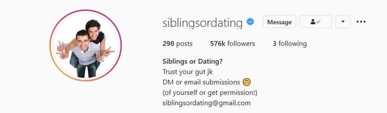 Siblings or Dating: the weirdest Instagram account on the planet Siblings or Dating: the weirdest Instagram account on the planet