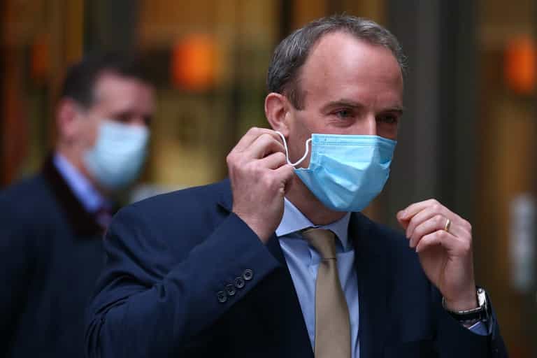 Vaccine passports for shops and pubs are ‘under consideration’ says Dominic Raab Vaccine passports for shops and pubs are ‘under consideration’ says Dominic Raab