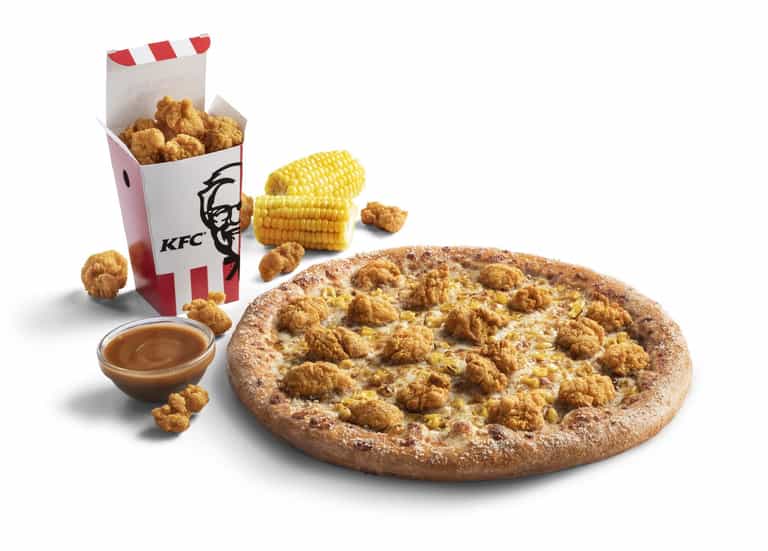Pizza Hut are now doing a KFC Popcorn Chicken pizza Pizza Hut are now doing a KFC Popcorn Chicken pizza