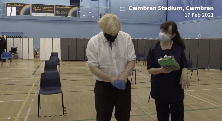 Boris Johnson makes OJ Simpson murder trial joke at vaccination centre Boris Johnson makes OJ Simpson murder trial joke at vaccination centre