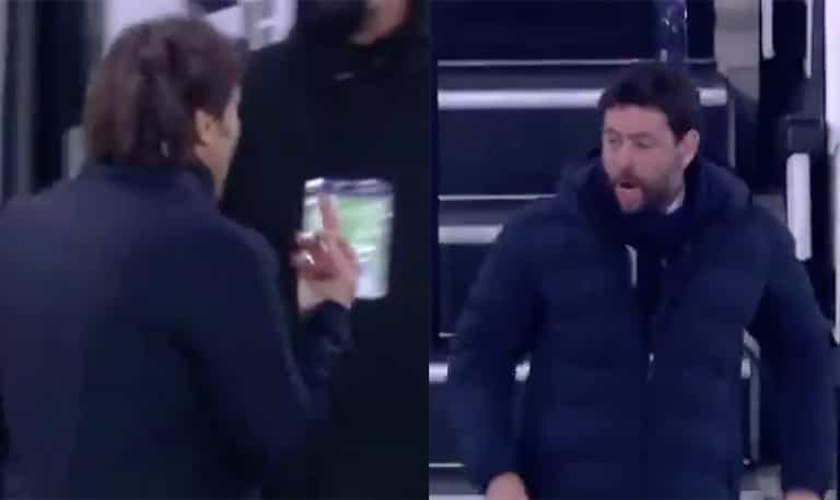 Antonio Conte involved in heated exchange with Juventus president Antonio Conte involved in heated exchange with Juventus president