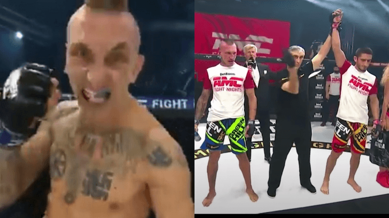 MMA fighter with Nazi tattoos knocked out in three minutes MMA fighter with Nazi tattoos knocked out in three minutes
