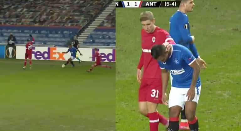 Alfredo Morelos thanked by opponents for sportingly stopping play for injury Alfredo Morelos thanked by opponents for sportingly stopping play for injury