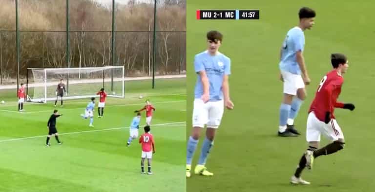 Man City U18s let Man Utd score after mix-up over throwing ball back after injury Man City U18s let Man Utd score after mix-up over throwing ball back after injury